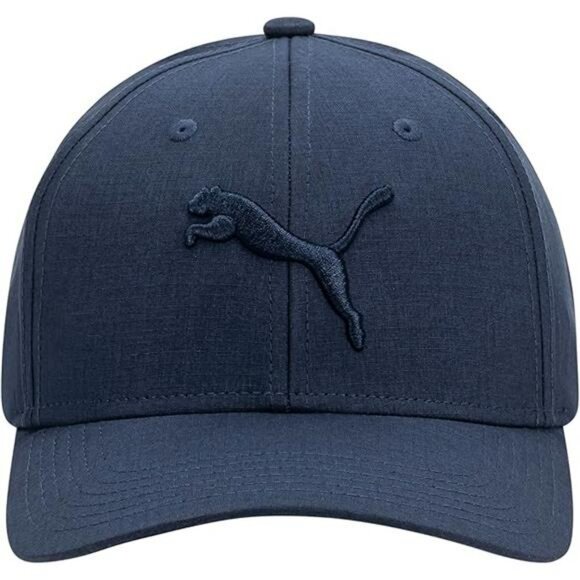 Mens black snapback flat brim hat adjustable cotton twill baseball cap - Picture 4 of 4